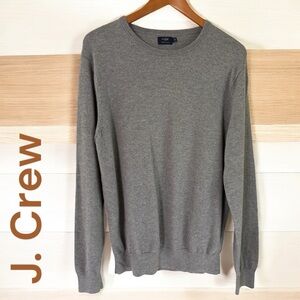 J. Crew-Large men’s gray sweater. Harbor Cotton. Excellent preowned condition!